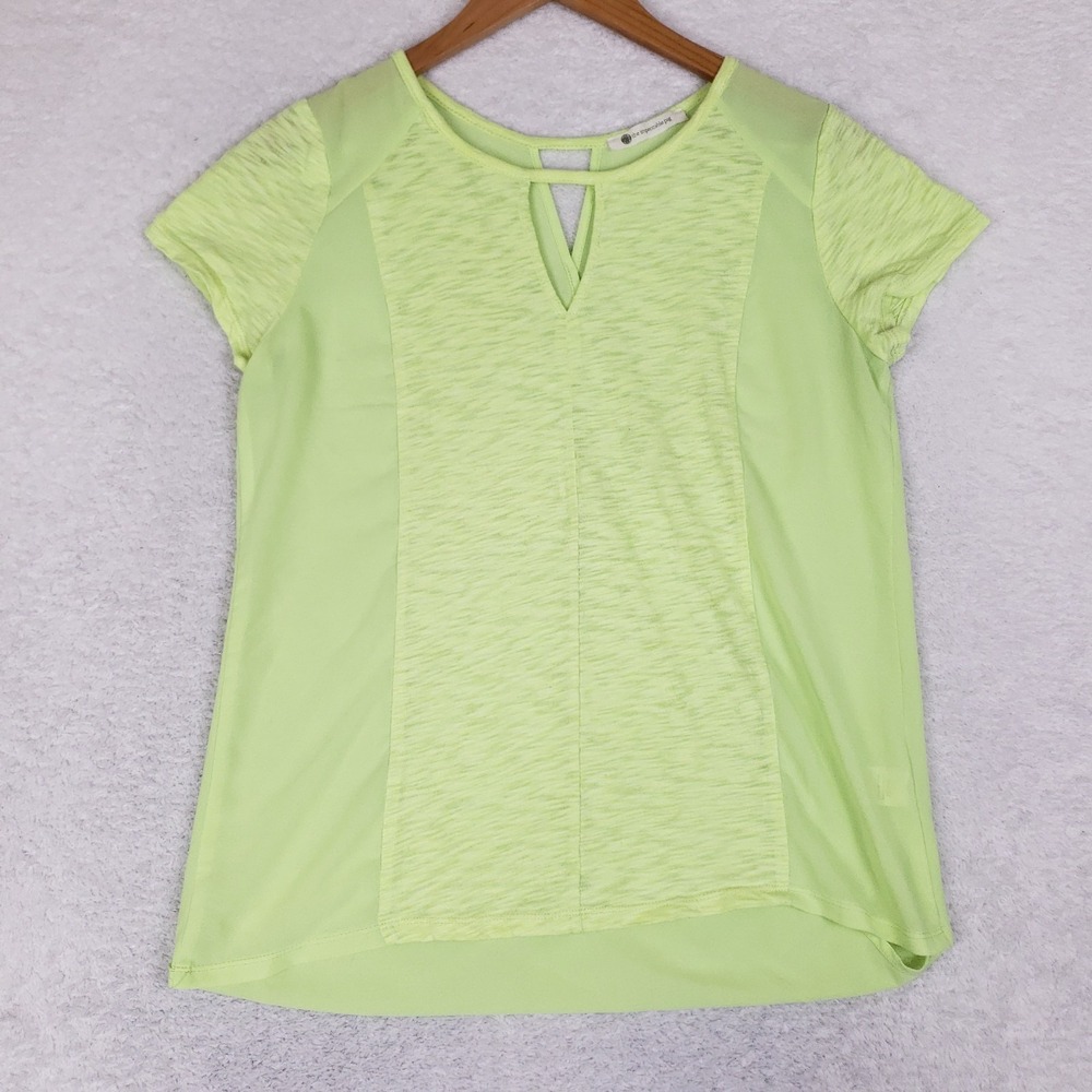 The Impeccable Pig Keyhole Split Back Top Small Green‎